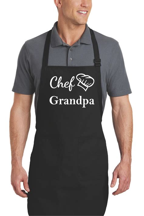 Personalized Apron for Men Mens Aprons with Pockets Chef | Etsy