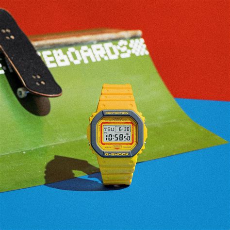 G-Shock 5600 Series '90s-inspired colourful' Yellow DW5610SC-2D – Watch ...