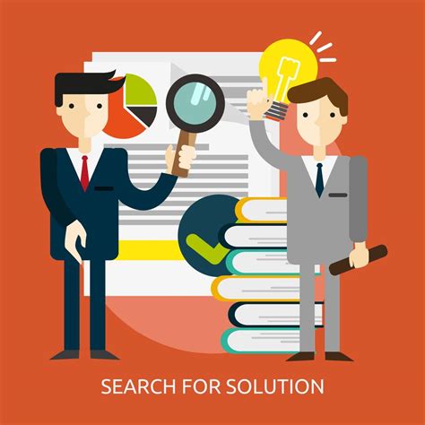 Search for Solution Conceptual illustration Design 470053 Vector Art at ...