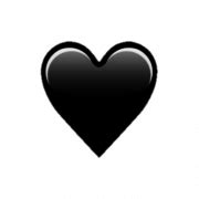 Heart Black - PNG All | PNG All