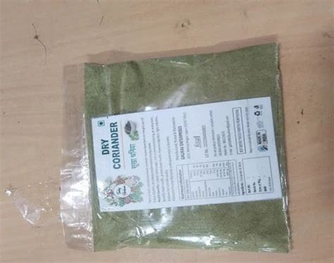 Dried Coriander Leaves Powder, Dietary Fiber: 4%, Packaging Type: Packet at Rs 10/pack in Jaipur