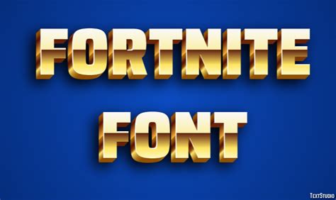 Fortnite Font Text Effect and Logo Design Font