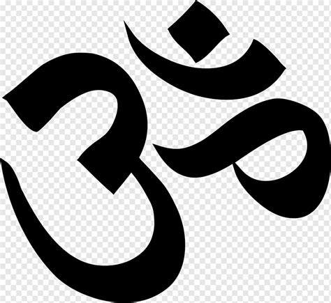 Om calligraphy, Om Symbol, om, cdr, text, monochrome png | PNGWing