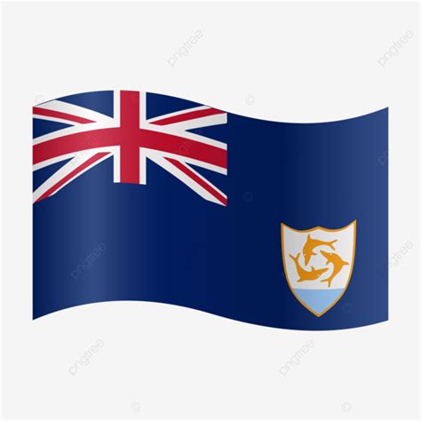 Vector Realistic Illustration Of Anguilla Flag, Anguilla, Flag, British ...