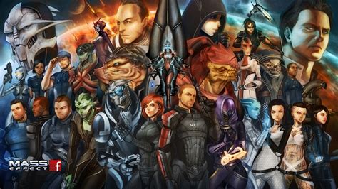 Wallpaper Mass Effect, game characters, art painting 1920x1080 Full HD ...