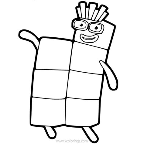 Numberblocks Coloring Pages 7 Xcoloringscom Images | Images and Photos ...