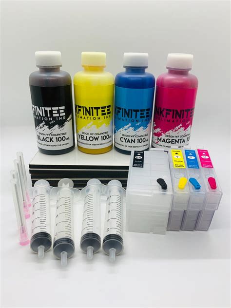 Inkfinitee Sublimation Ink Conversion Kit for Epson 252 XL BLK | Etsy