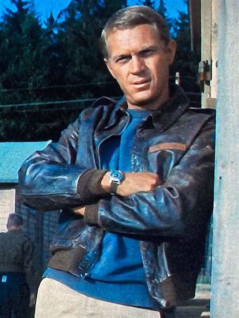 Steve McQueen The Great Escape Black Leather Jacket - New American Jackets