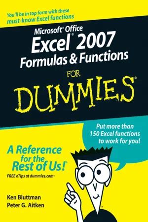 [PDF] Microsoft Office Excel 2007 Formulas and Functions For Dummies de ...