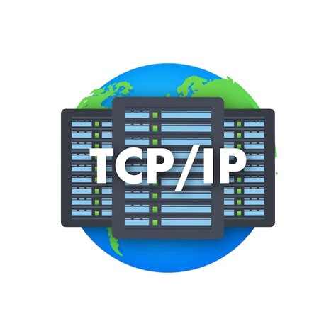 Premium Vector | Tcp ip transmission control protocol internet protocol ...