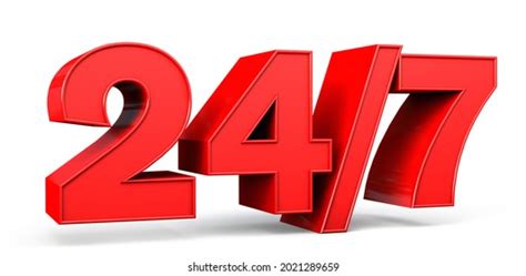 247 Word Made Red Isolated On Stock Illustration 2021289659 | Shutterstock