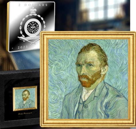 2023 Niue Vincent Van Gogh - Self Portrait 170th Anniversary 2 oz Silver Coin | Gold & Silver Canada