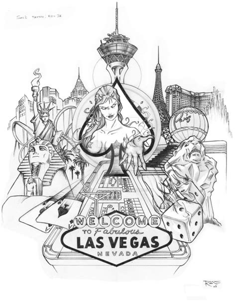 Las Vegas Sign Coloring Pages