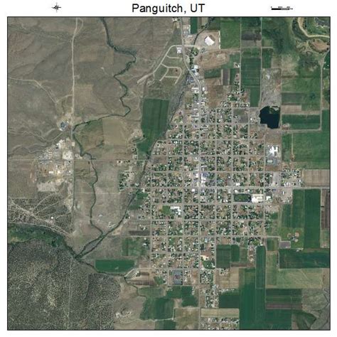 Aerial Photography Map of Panguitch, UT Utah