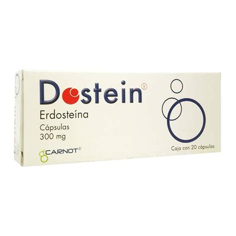 Erdosteína Dostein 300 mg 20 cápsulas | Walmart