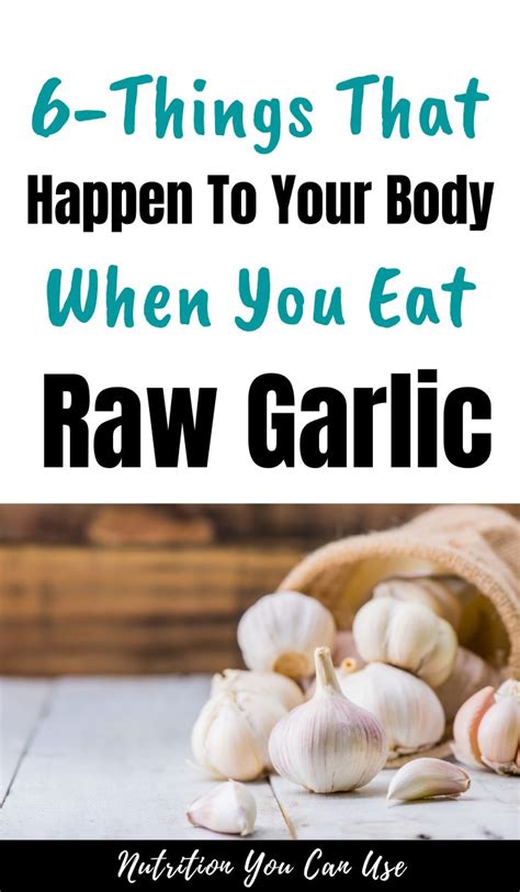 The Health Benefits of Eating Raw Garlic | Eating raw garlic, Garlic ...