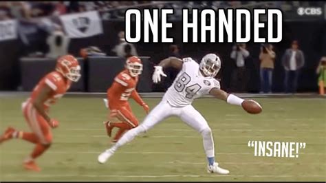 NFL INSANE One Handed Catches - YouTube