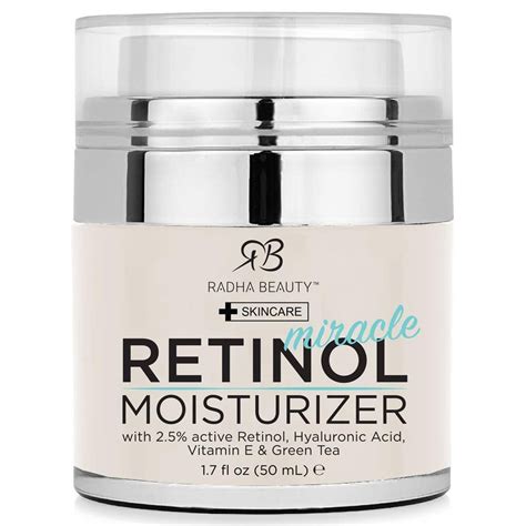 Radha Beauty Retinol Moisturizer Miracle Cream for Face - with Retinol ...