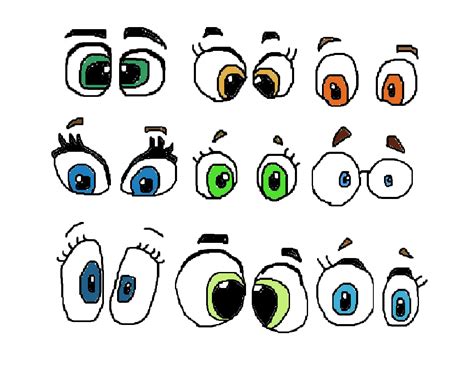 Royalty Vector Stock - Set of cute and big eyes of kids and babies eyes ...