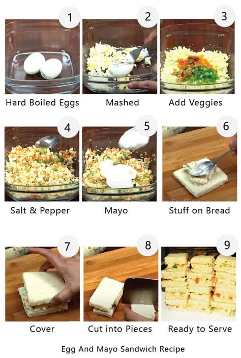 Easy Egg Mayo Sandwich Recipe - Hinz Cooking