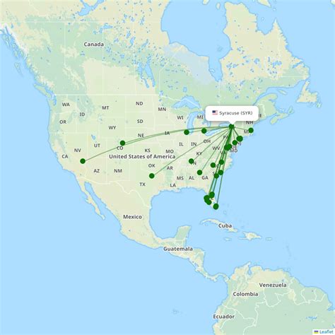 Syracuse destinations | 30 routes (2024) | Airport Information