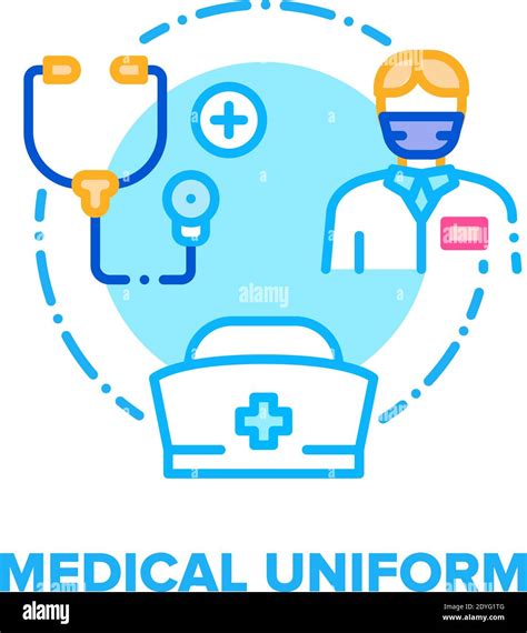 Medical Uniform Vector Concept Color Illustration Stock Vector Image & Art - Alamy