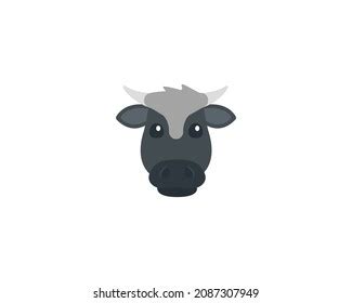 Bull Vector Isolated Icon Emoji Illustration Stock Vector (Royalty Free) 2087307949