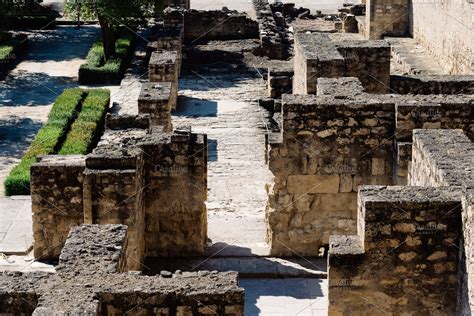 View of archeological set of Madinat al-Zahra ~ Architecture Photos ~ Creative Market