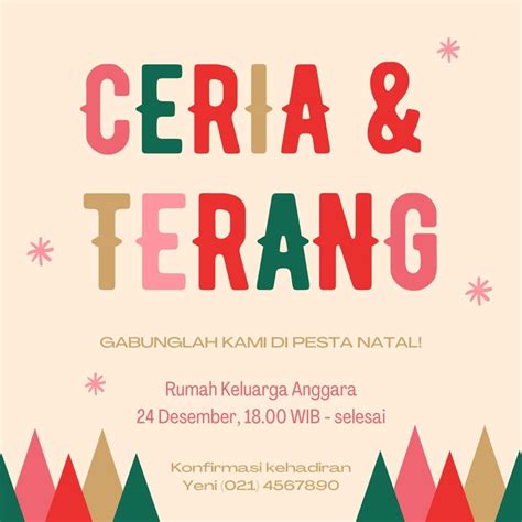 Halaman 2 - Contoh Undangan Natal Gratis 2024, Bebas Cetak & Edit - Canva