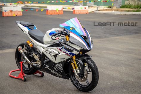 Yamaha YZF-R15 Modified to Look Like BMW S1000RR HP4 Race Limited Edition Bike Worth Rs 84 Lakh ...