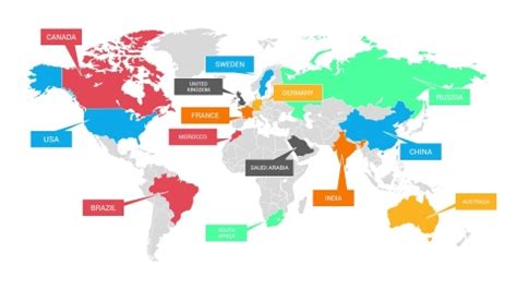 Free World Map PowerPoint Template | Powerpoint template free, World map template, Powerpoint ...