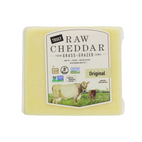 Organic Pastures Cheddar Raw Cheese - Original - Shop Cheese at H-E-B