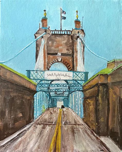 Roebling bridge Painting by Suzzanna Frank - Fine Art America