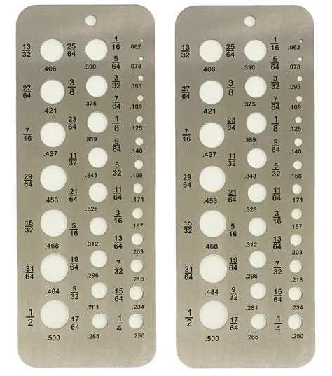 2 PK Stainless Steel 29 Size Drill Bit Gauge Diameter Fraction Size ...