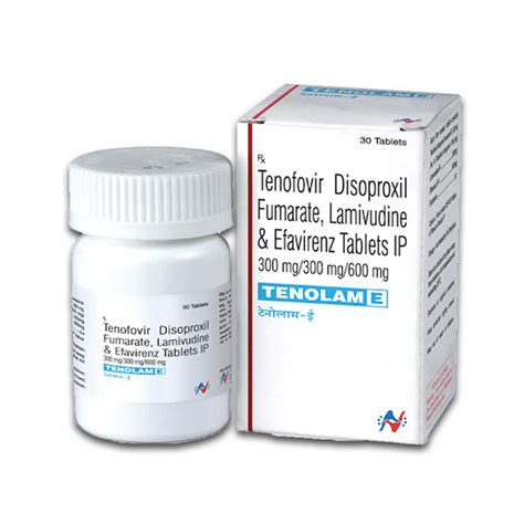 Tenofovir Disoproxil Fumarate Lamivudine Efavirenz Bulk Exporter Tenolam-E 300mg, 300mg, 600mg ...