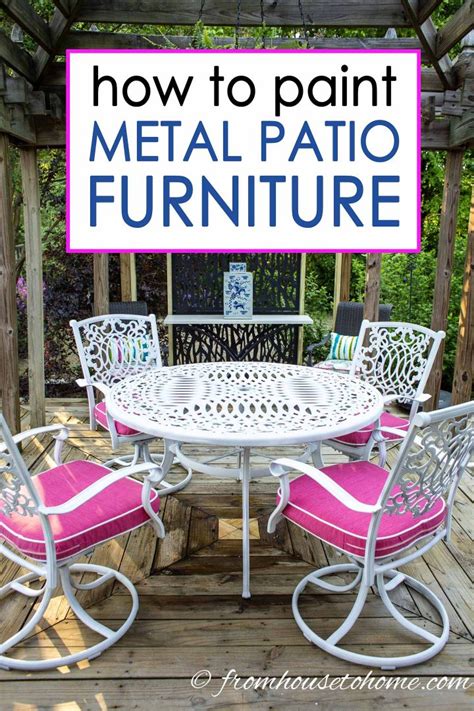 How To Paint Metal Patio Furniture