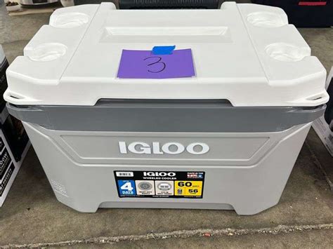 IGLOO 60 QUART WHEELED COOLER - Earl's Auction Company