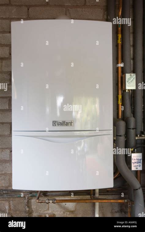 A modern condensing gas central heating boiler Stock Photo - Alamy