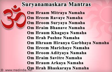 Surya Namaskar Mantra - Mantra on Pinterest - Rattan mohan sharma ...