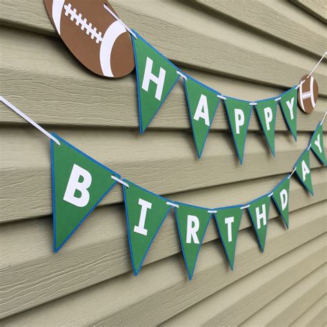 Football Banner, Football Happy Birthday Banner, Football Birthday ...