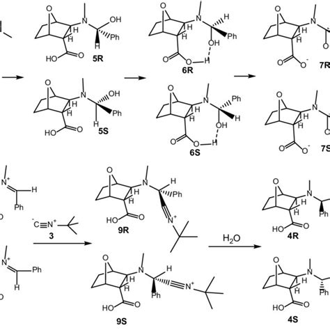 Scheme 2. Mechanism of distereoselective 3C-Ugi reaction. To study the... | Download Scientific ...