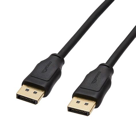 Buy Amazon BasicsDisplayPort 1.2 Cable, 21.6Gbps High-Speed, 4K@60Hz, 2K@165Hz, Gold-Plated ...