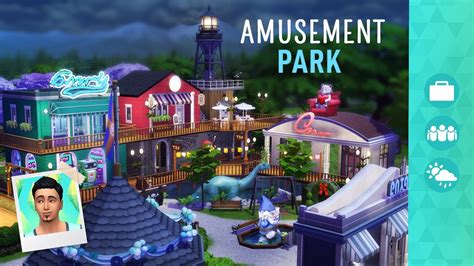 I Built a Sims 4 Mini Amusement Park! Build Tour (No CC or Mods) - YouTube