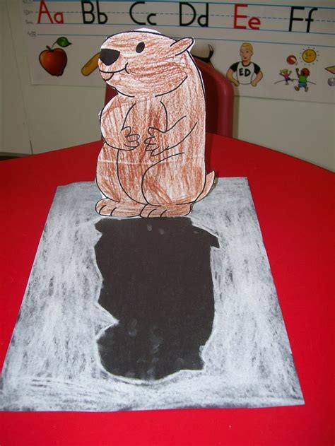 Groundhog Craft Template