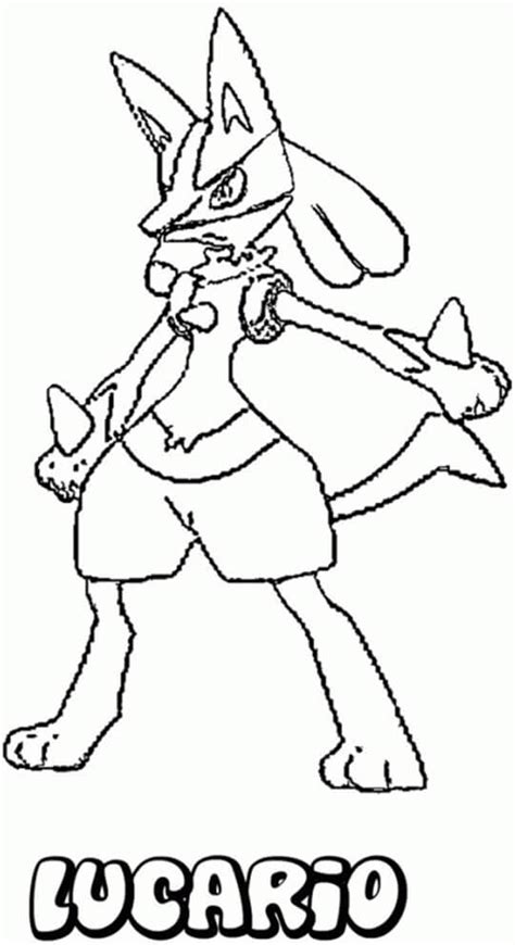 Lucario Coloring Pages - Free Printable Coloring Pages for Kids