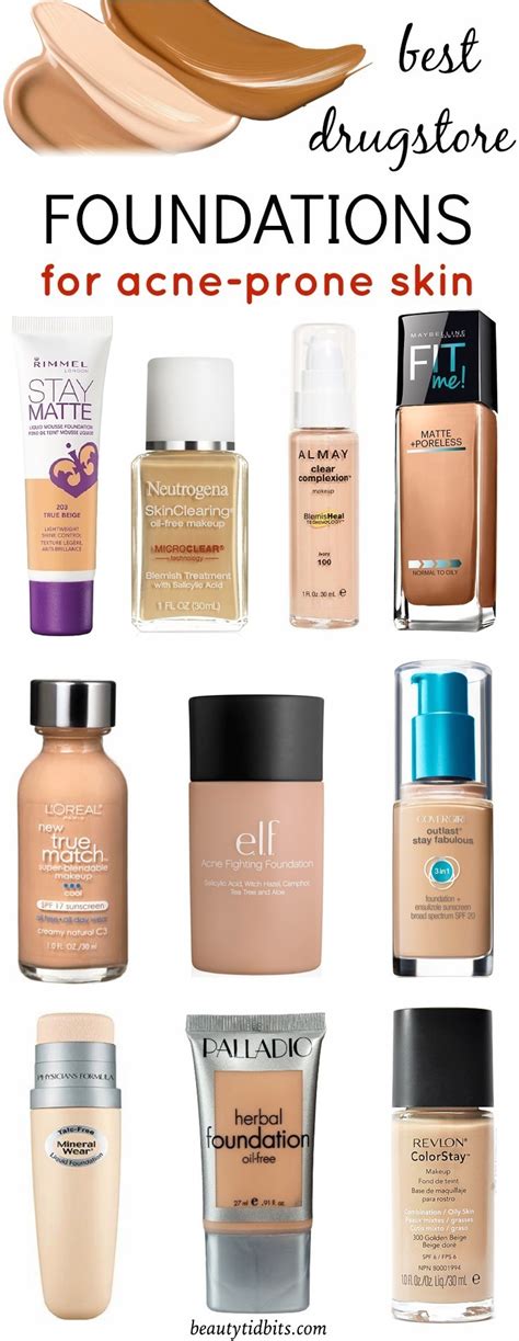 Best Drugstore Foundations for Acne-Prone Skin