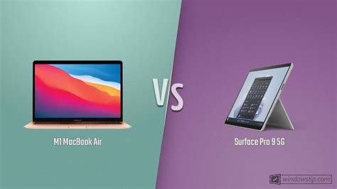 M1 MacBook Air vs. Surface Pro 9 5G: Full specs comparison