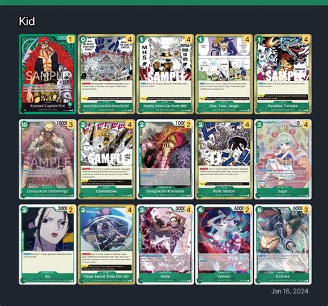 Kid One Piece Card Game Deck | OnePiece.gg