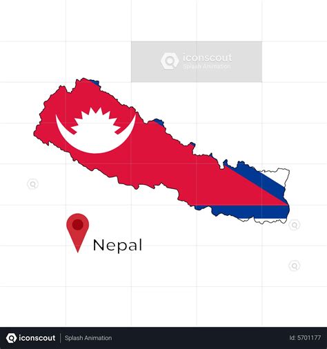 Nepal flag map Flag Animated Illustration download in JSON, LOTTIE or ...