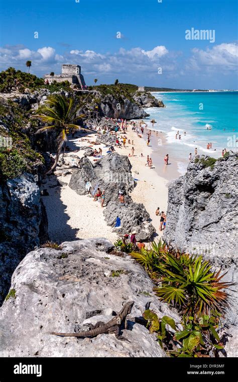 Tulum Archaeological Site, Quintana Roo, Mexico Stock Photo - Alamy